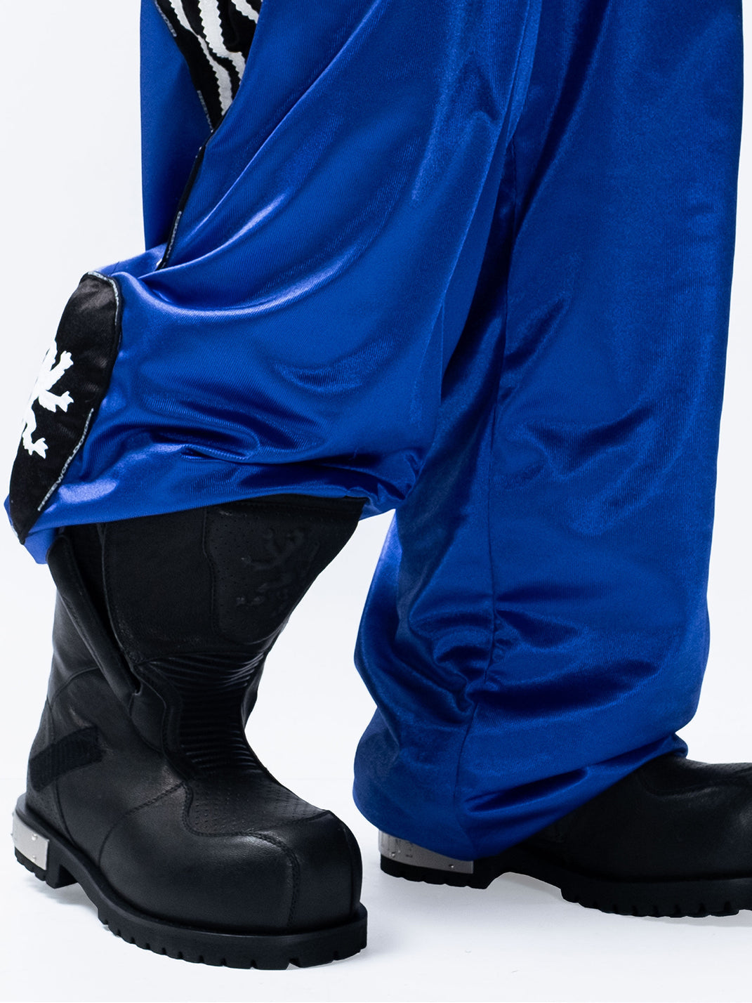 Armored Mid-Calf Leather Moto Boots - View 4