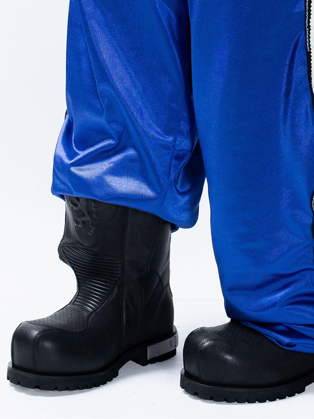 Armored Mid-Calf Leather Moto Boots - View 7