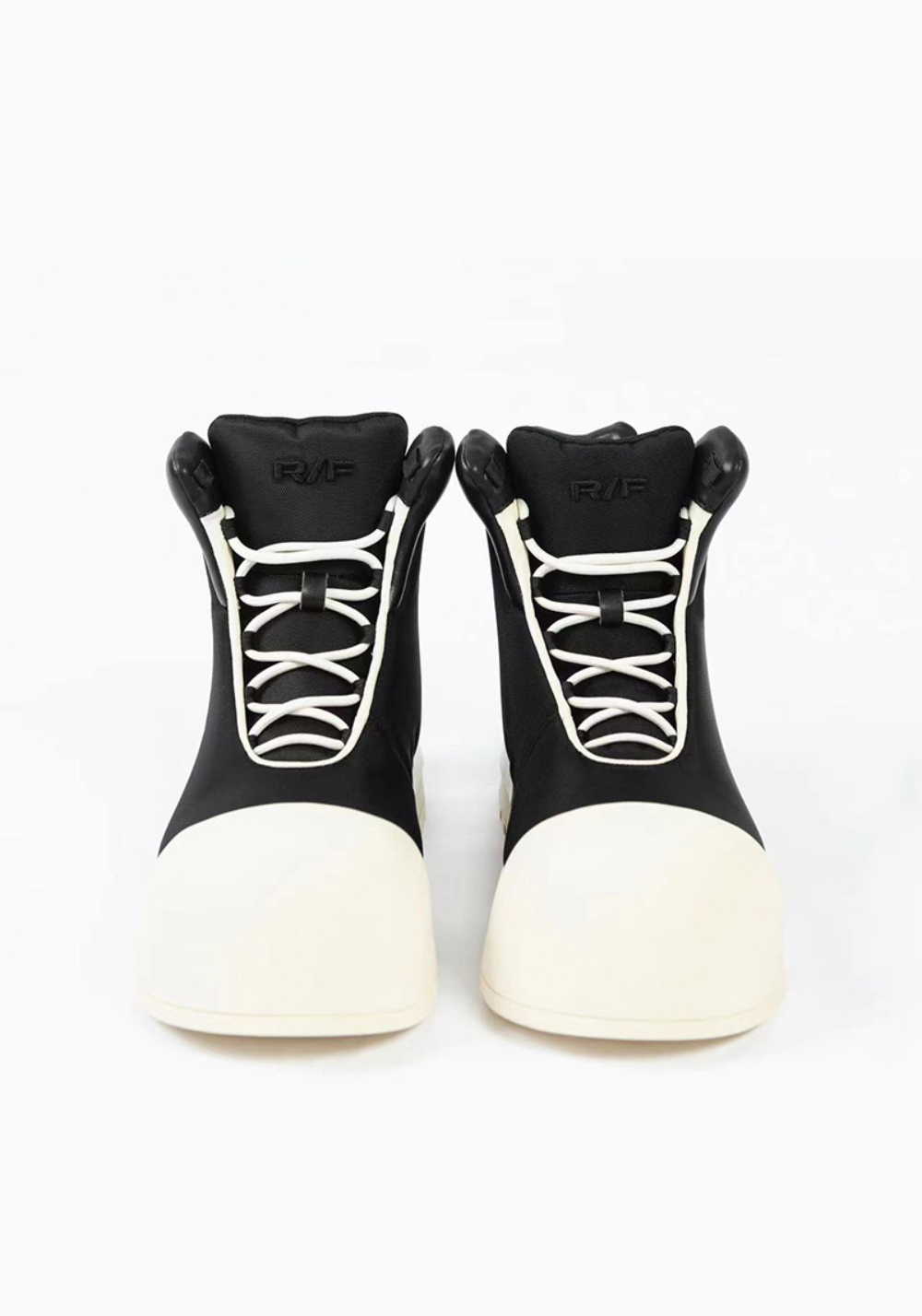 Sculpted-Toe Platform High-Top Boots - View 6