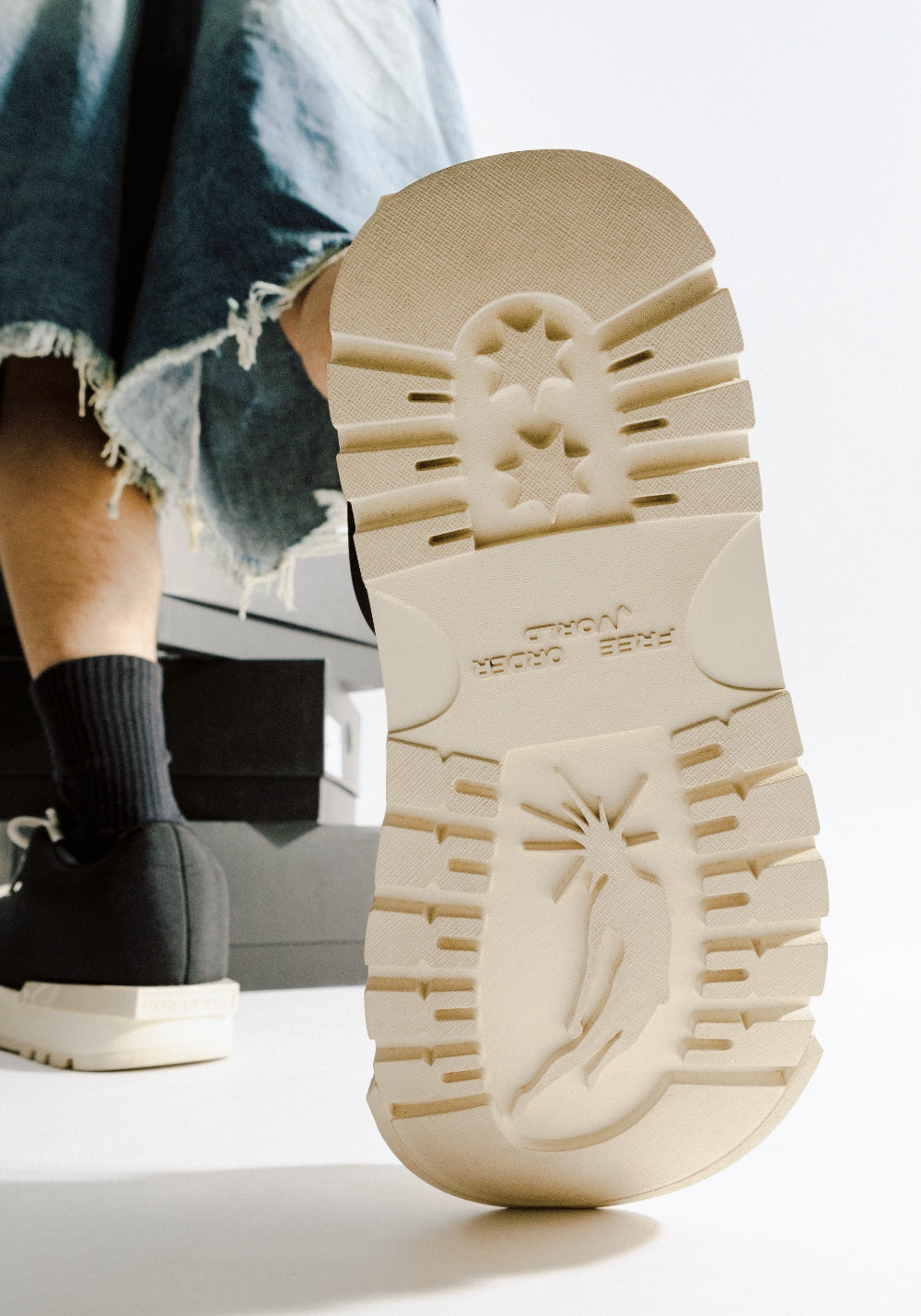 Sculpted-Toe Platform Low Boots - View 5