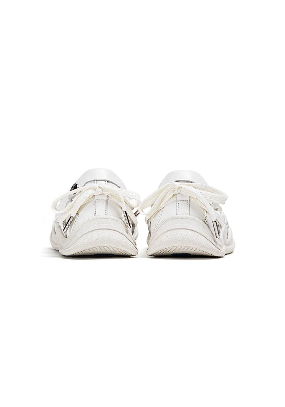 Ribbon-Lace Cutout Ballet Sandals - View 11