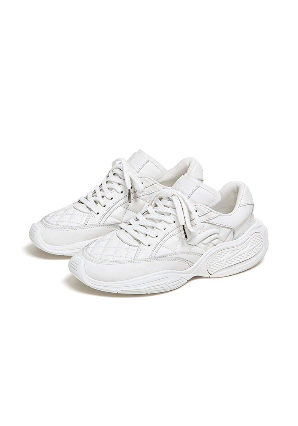 Quilted-Panel Low-Profile Sport Sneakers - View 11