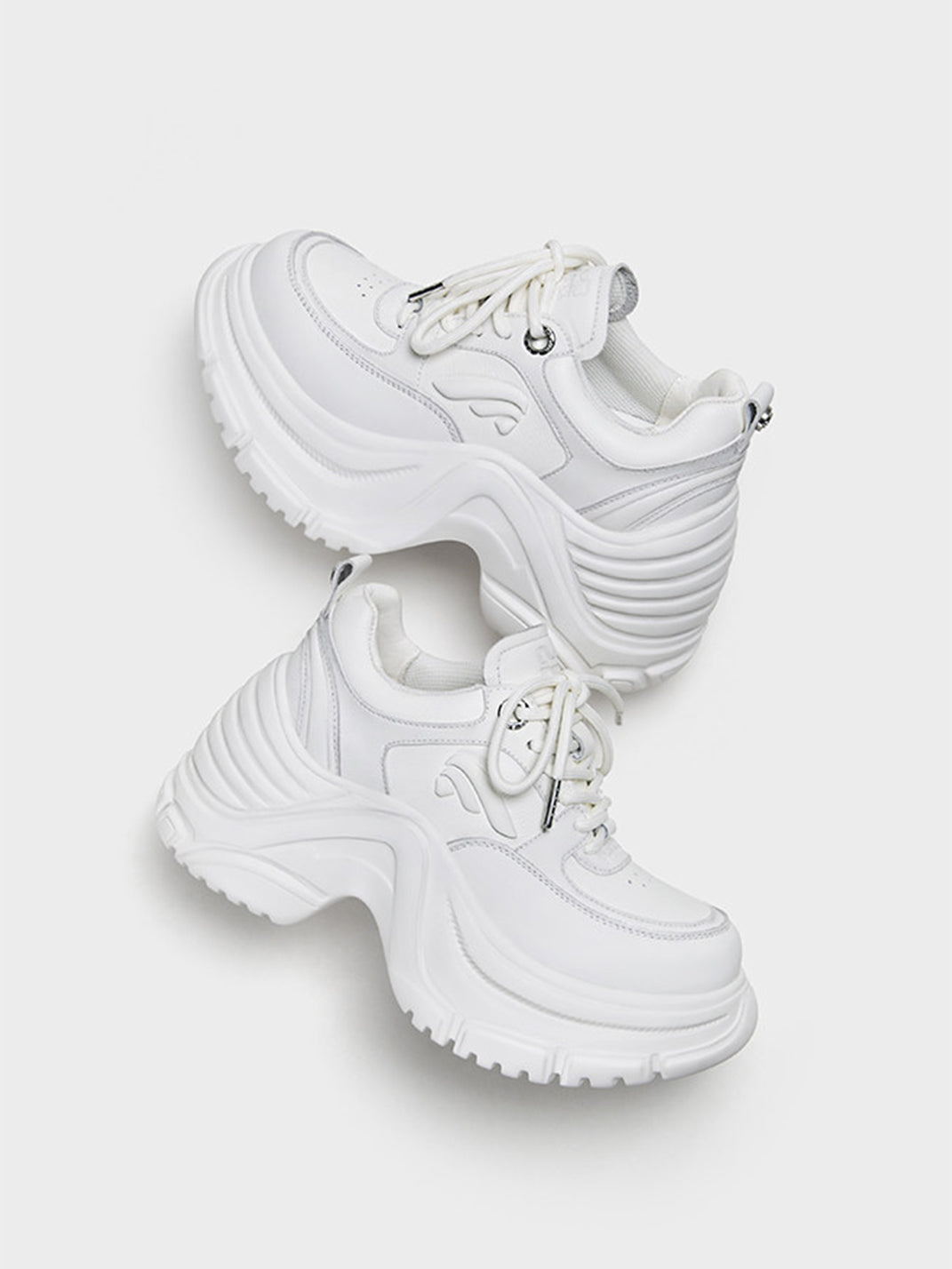 Sculpted-Wave Chunky Dad Sneakers - View 7