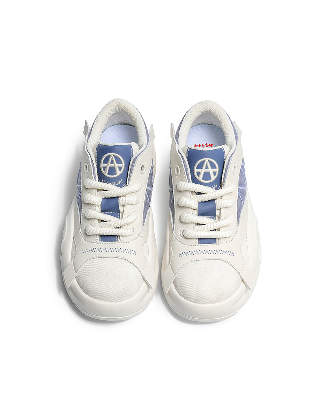 Geometric Panel Platform Runner Sneakers - View 6