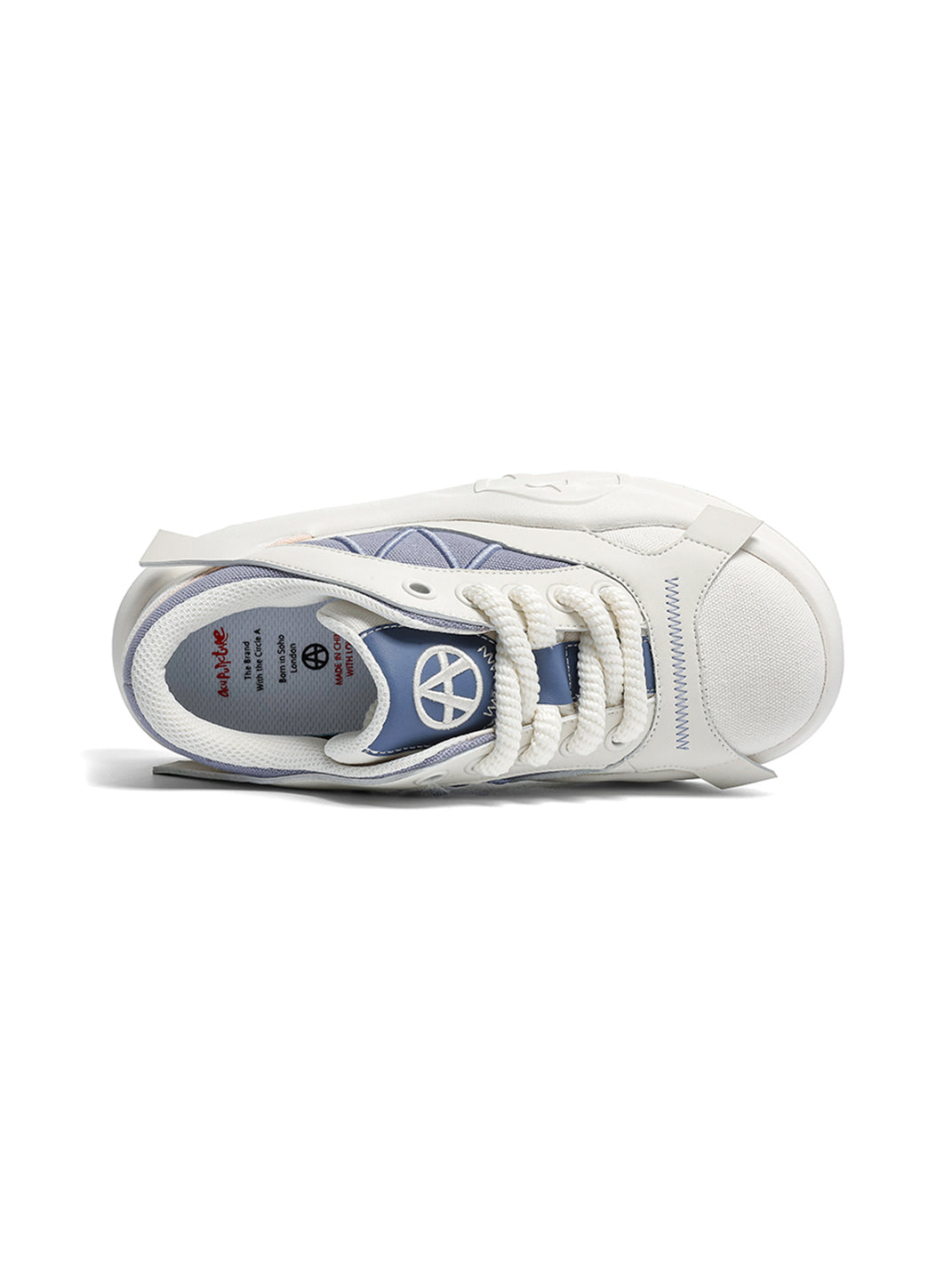 Geometric Panel Platform Runner Sneakers - View 8