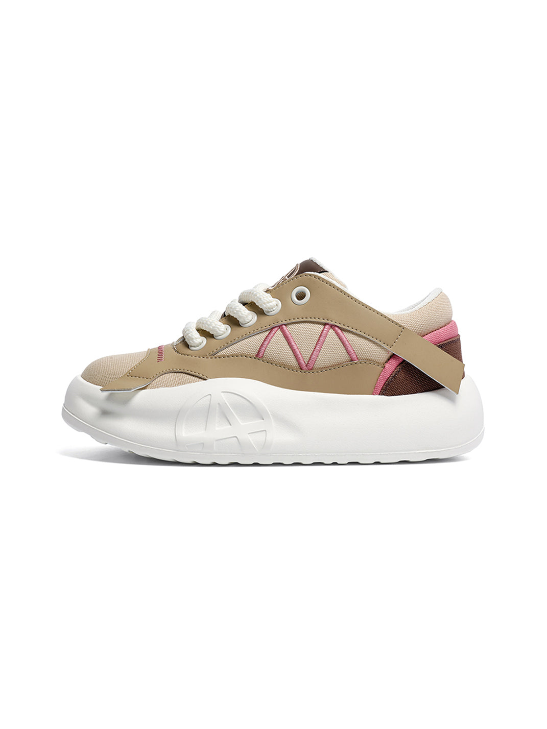 Geometric Panel Platform Runner Sneakers - View 20