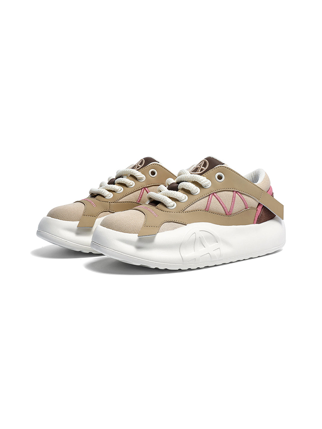 Geometric Panel Platform Runner Sneakers - View 25