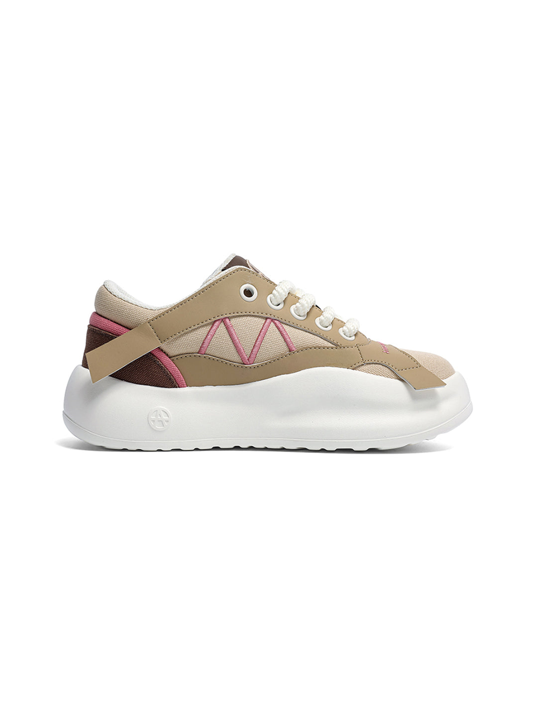 Geometric Panel Platform Runner Sneakers - View 28