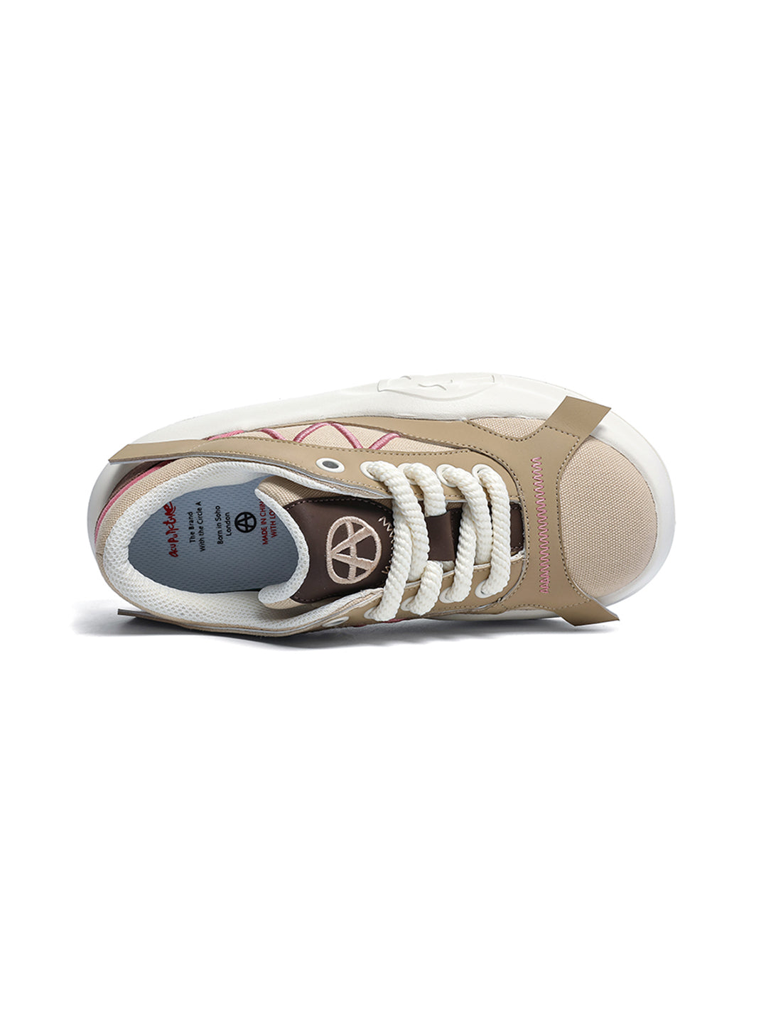 Geometric Panel Platform Runner Sneakers - View 29