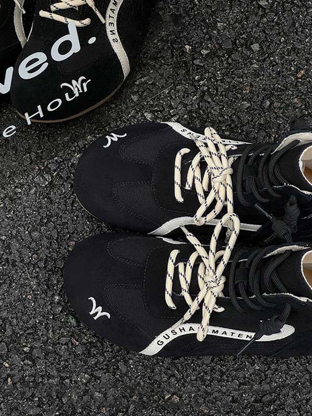 Double-Lace Suede Racing Training Boots - View 7