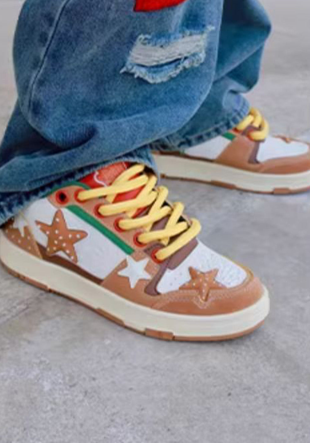 Hamburger Star High-Top Sneakers - View 5