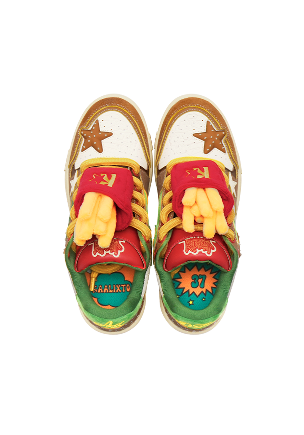 Hamburger Star High-Top Sneakers - View 15