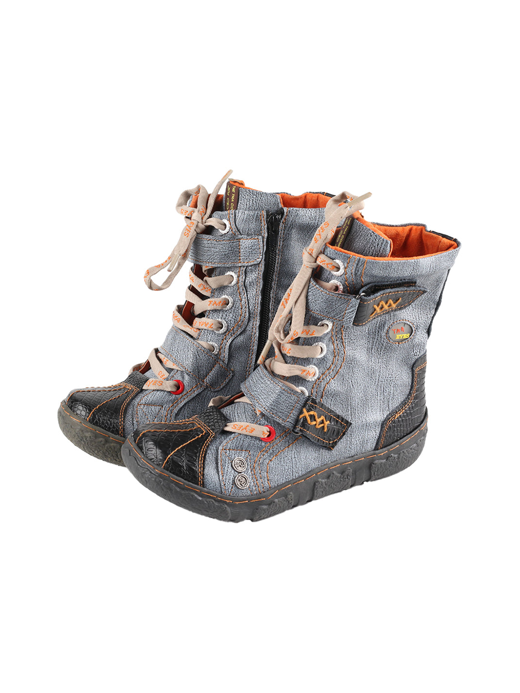 Hand-Stitched Flat Mid-Calf Boots - View 5