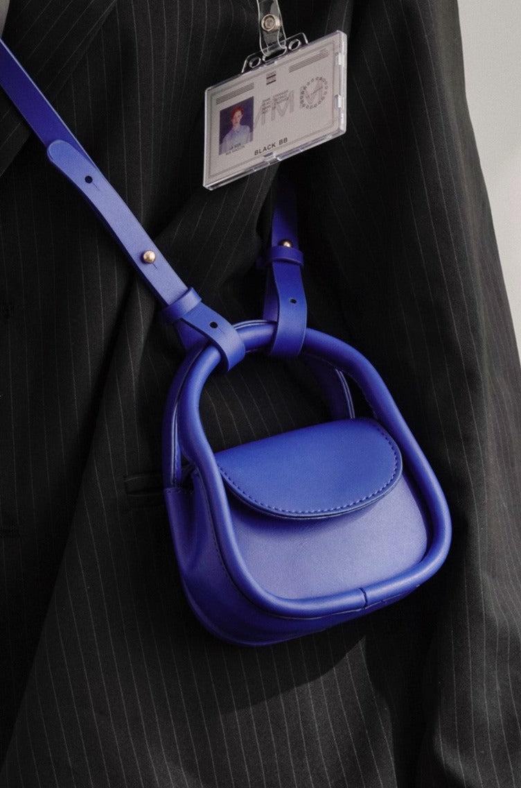 Lipstick Mini Saddle Crossbody Bag