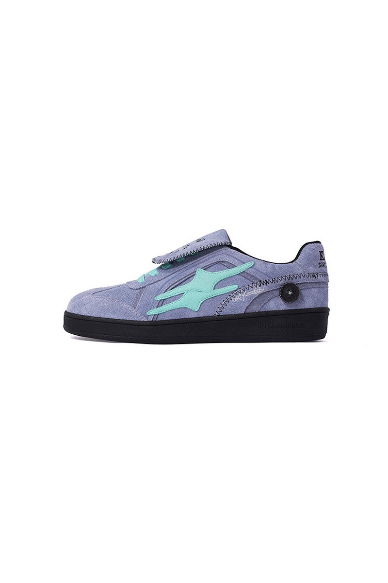 Lavender and Mint Velcro Court Sneakers