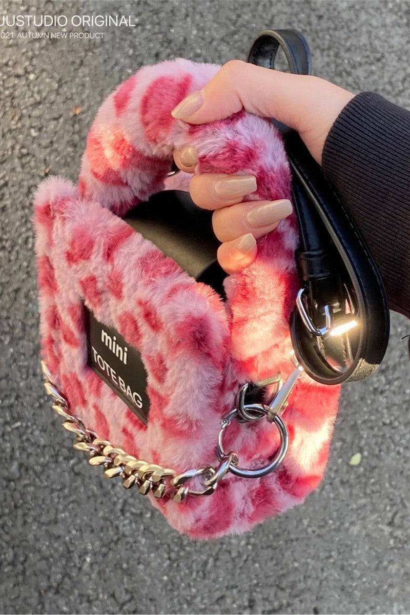 Furry Mini Tote Bag