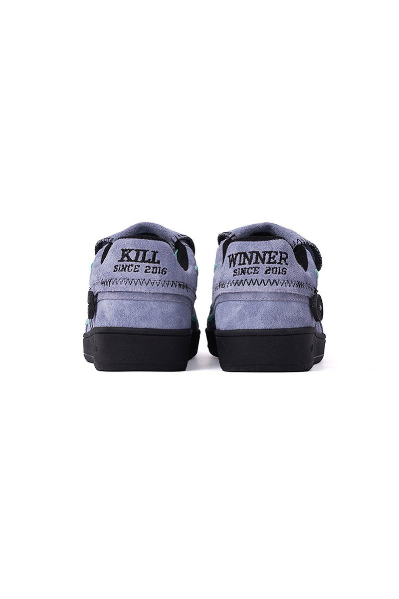 Lavender and Mint Velcro Court Sneakers
