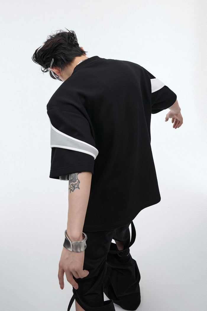 Double Layer Deconstructed Tee - chiclara