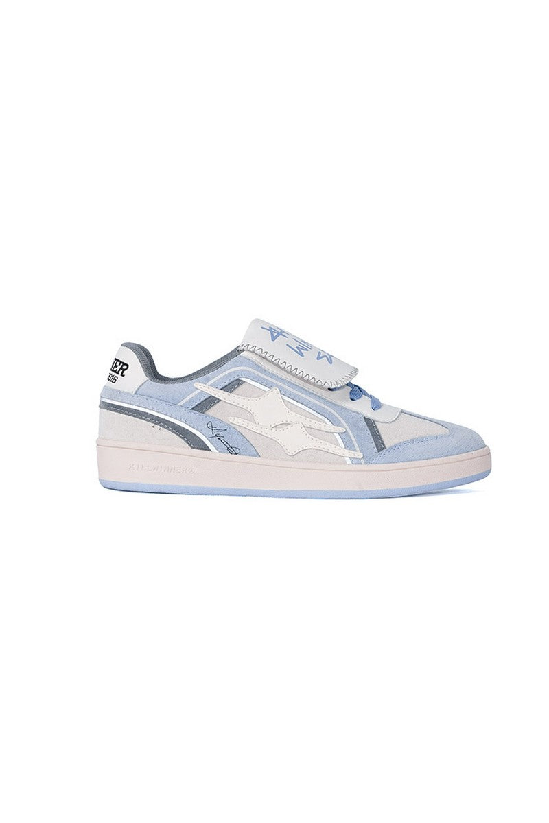 Baby Blue Velcro Strap Sneakers