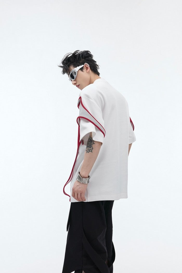 Double Layer Deconstructed Tee - chiclara