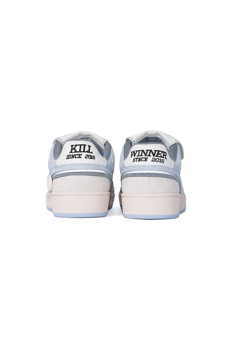 Baby Blue Velcro Strap Sneakers