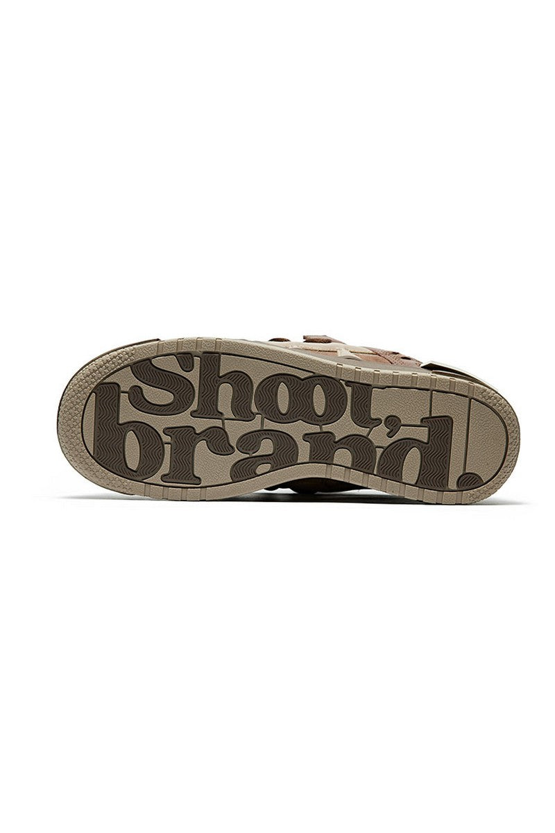 Pattern Platform Sneakers Brown Mocha