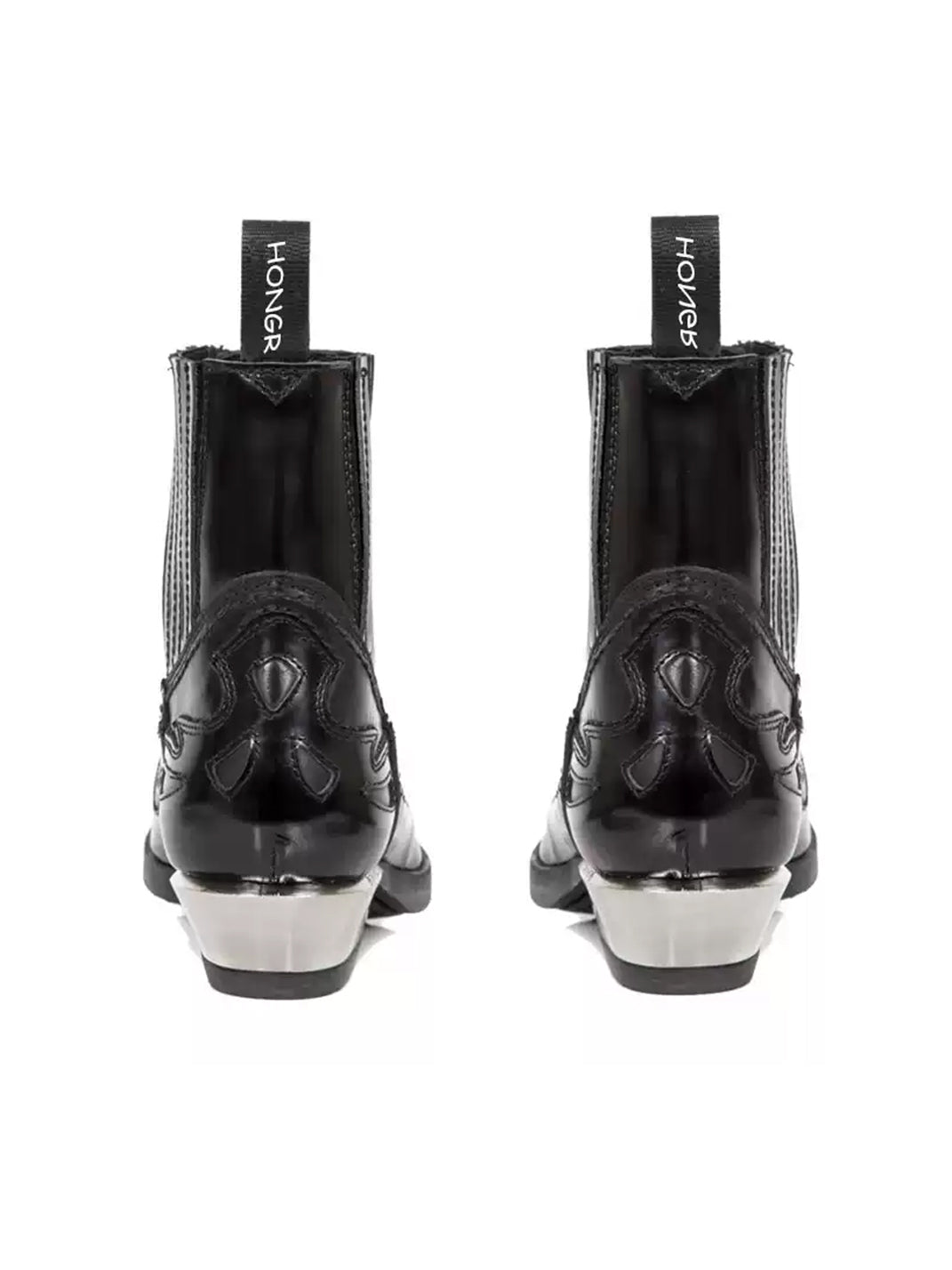 Metallic-Toe Block-Heel Chelsea Boots - View 7