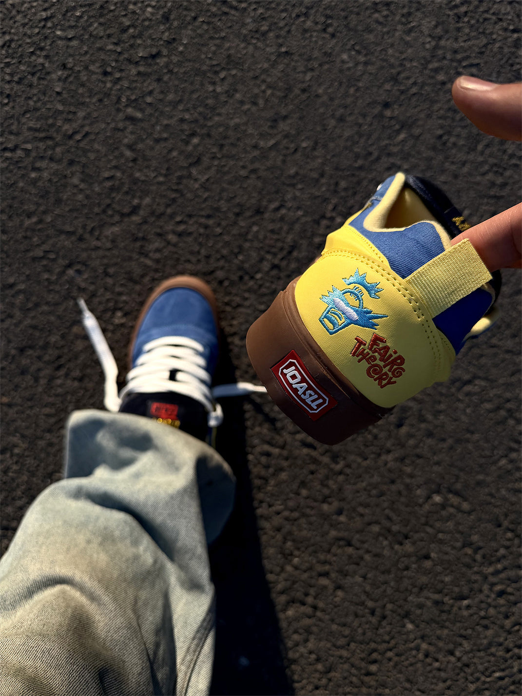Lightning-Bolt Colorblock Skate Sneakers - View 6
