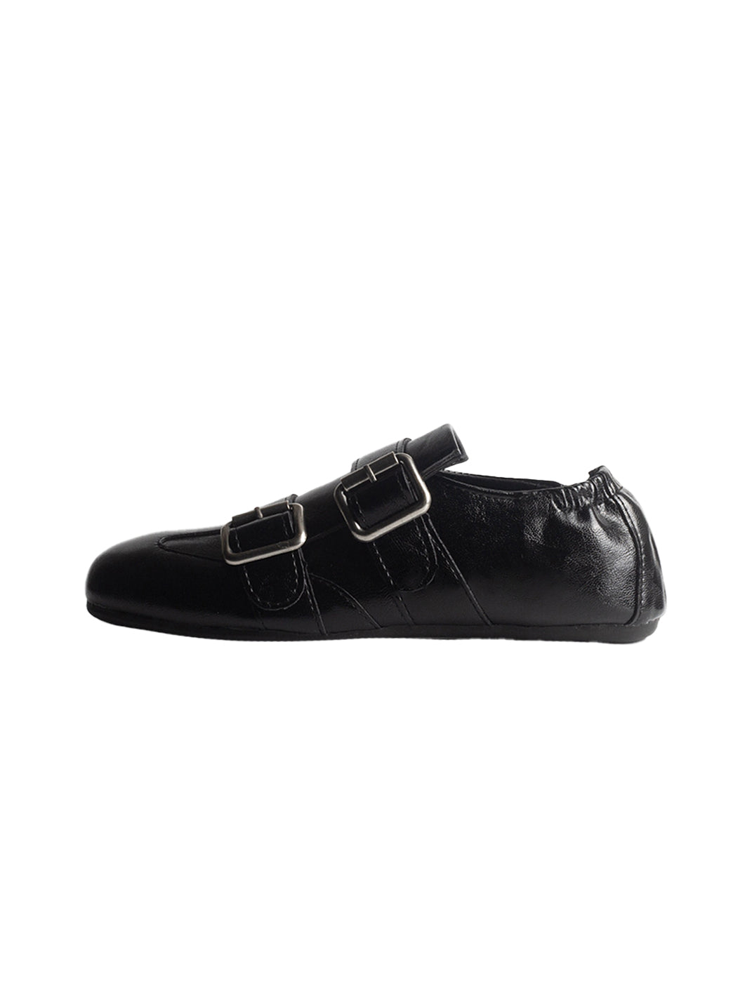 Convertible Triple-Strap Leather Loafers