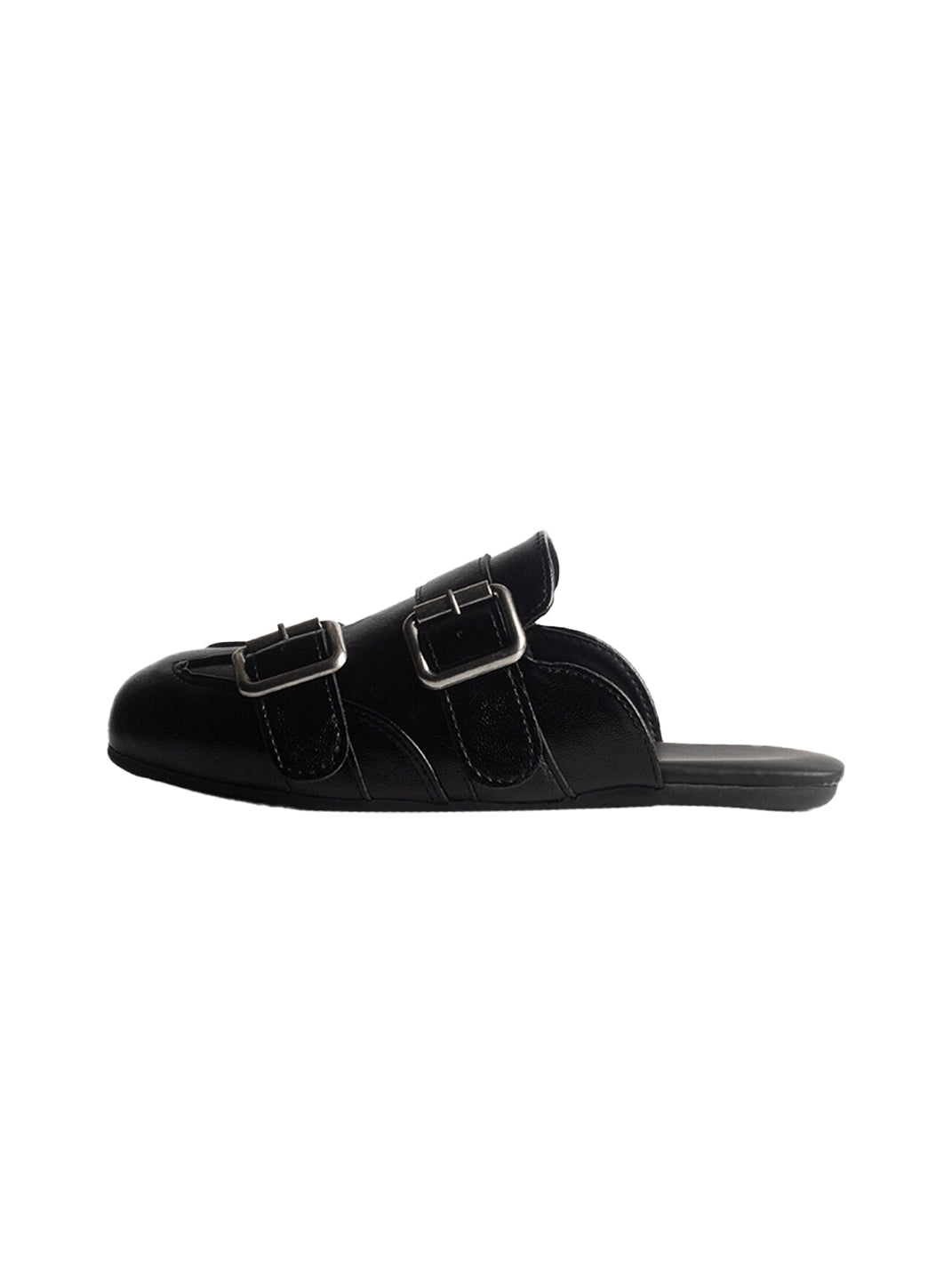 Convertible Triple-Strap Leather Loafers - View 7