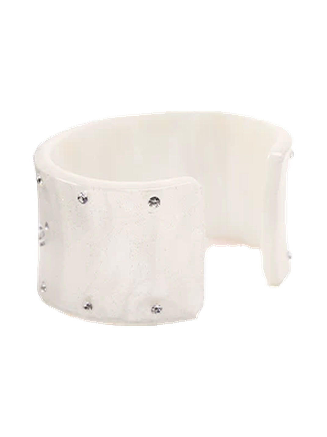 Rhinestone Script Wide Cuff Bracelet - View 9