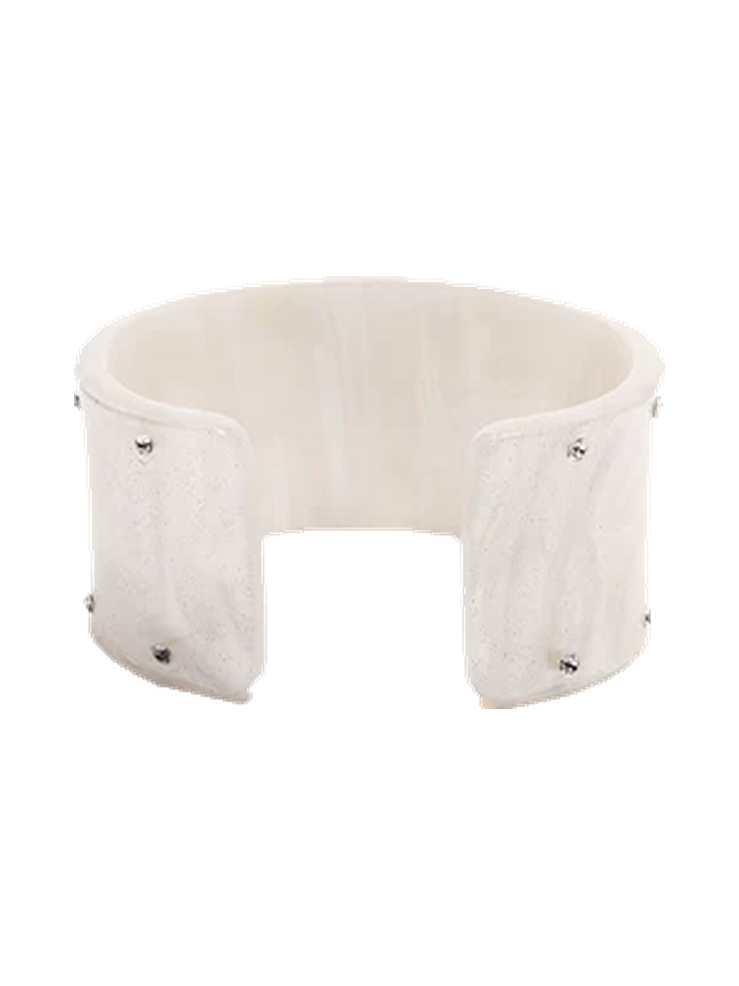Rhinestone Script Wide Cuff Bracelet - View 10