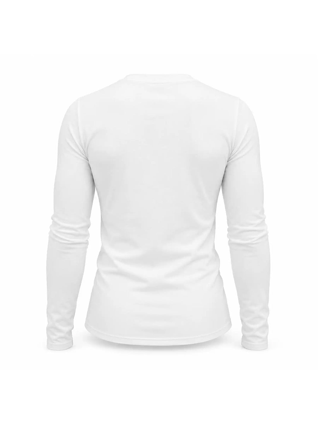 Script V-Neck Slim Long-Sleeve Tee - View 2