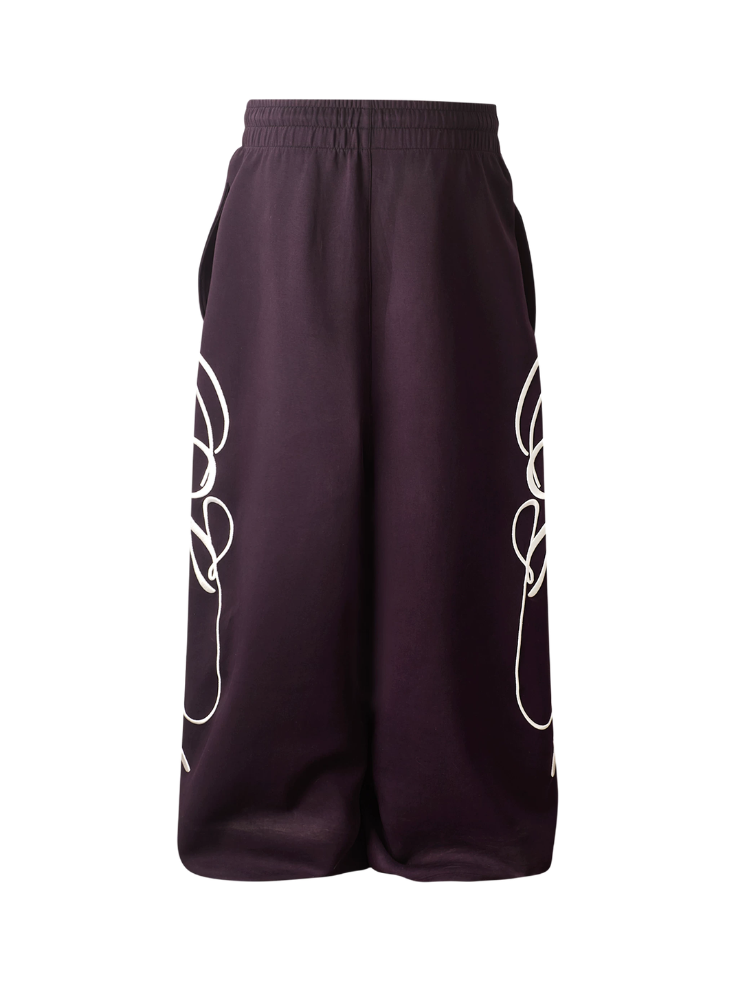 Side-Embroidered Straight-Leg Sweatpants - View 2