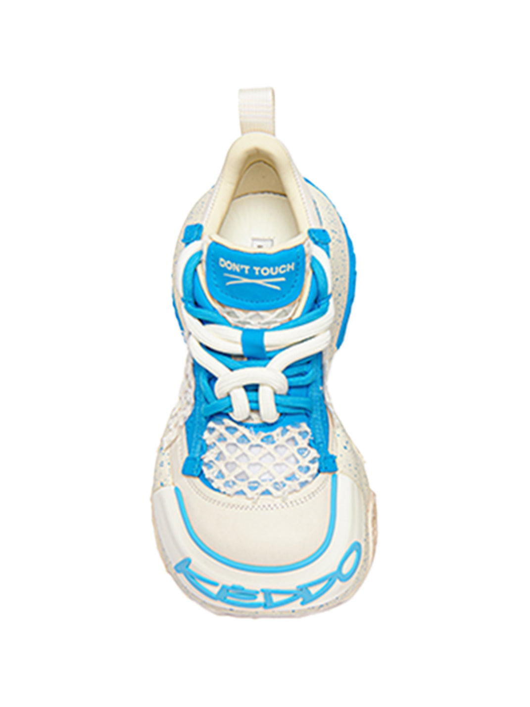 Macaron Blue Mesh Chunky Dad Sneakers - View 7