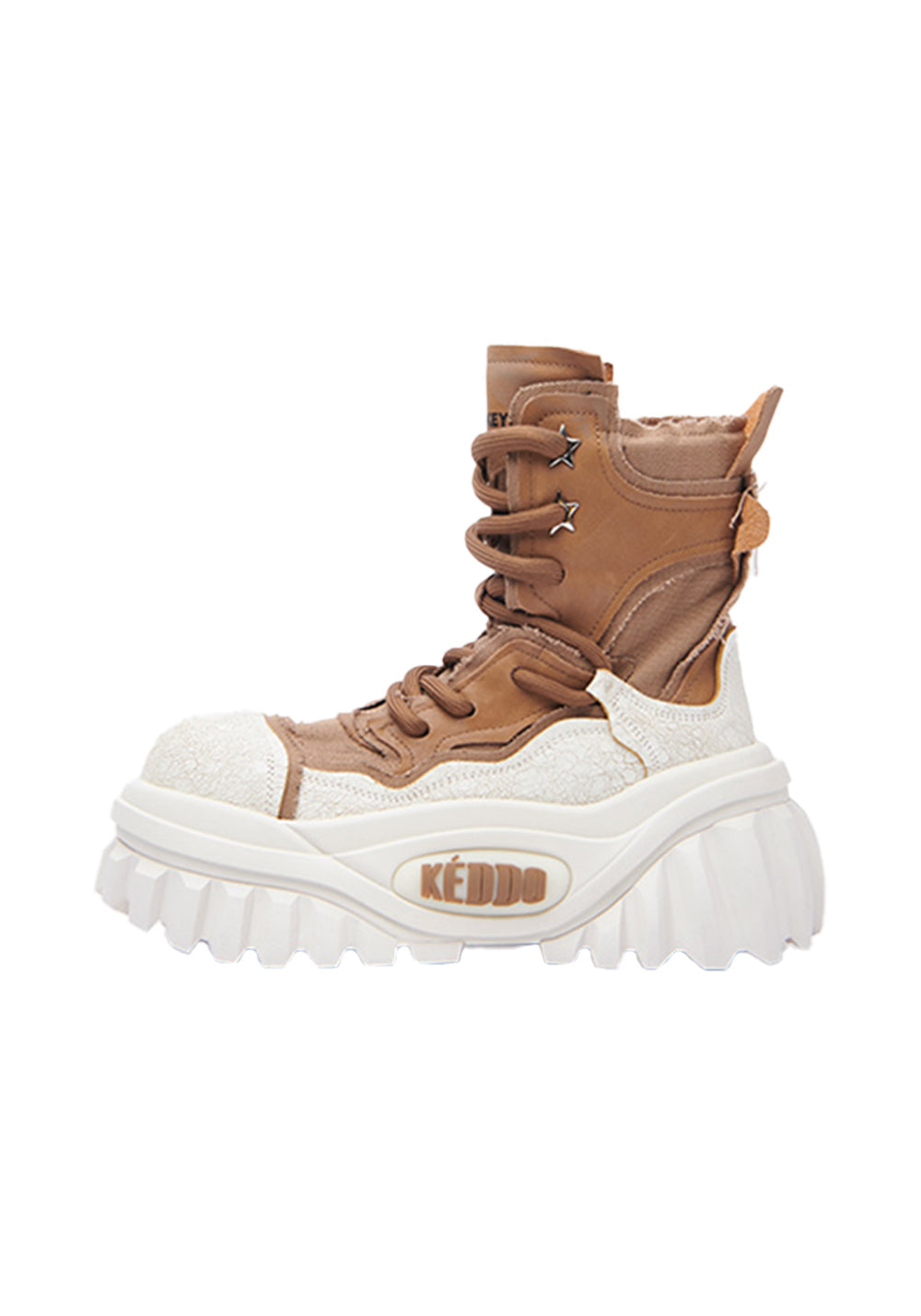 Sculpted-Sole Punk Platform Work Boots - View 5
