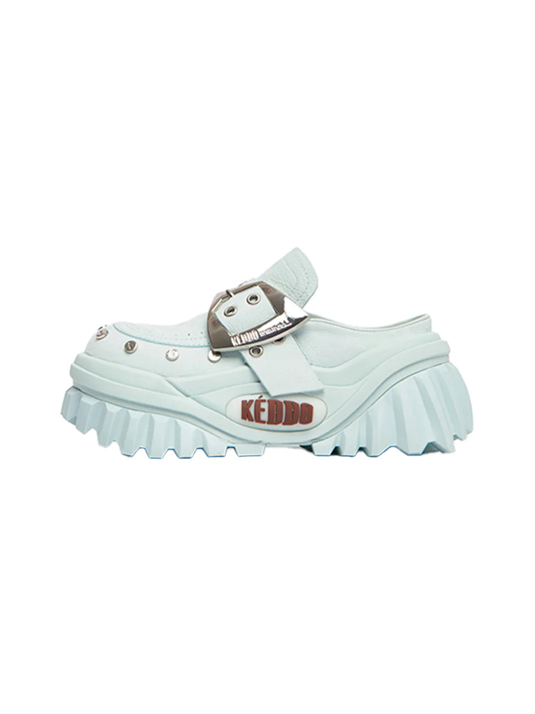 Studded Buckle Platform Mary Jane Shoes