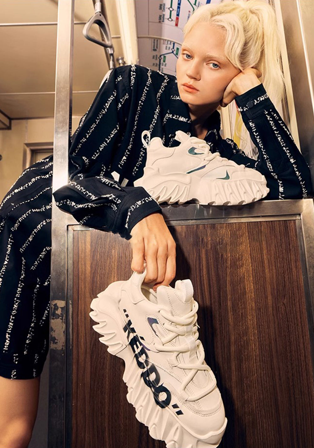 COSMIC Graphic Sculpted-Sole Platform Shoes - View 6
