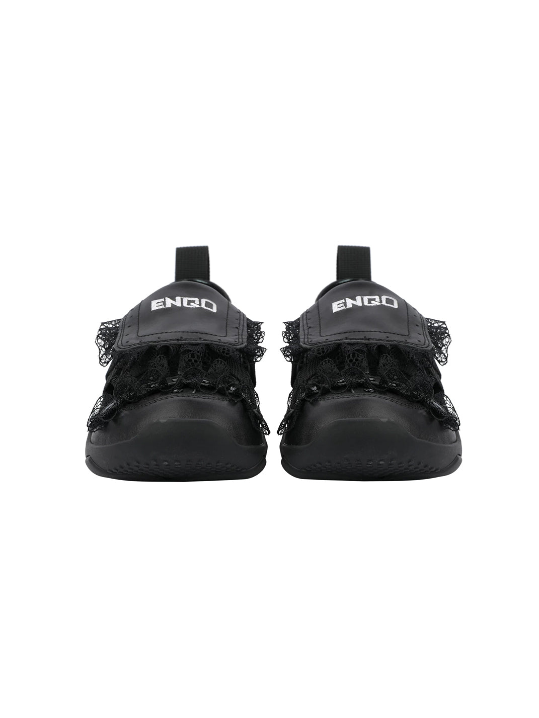 Lace-Trim Buckle Strap Ballet Sneakers - view 11