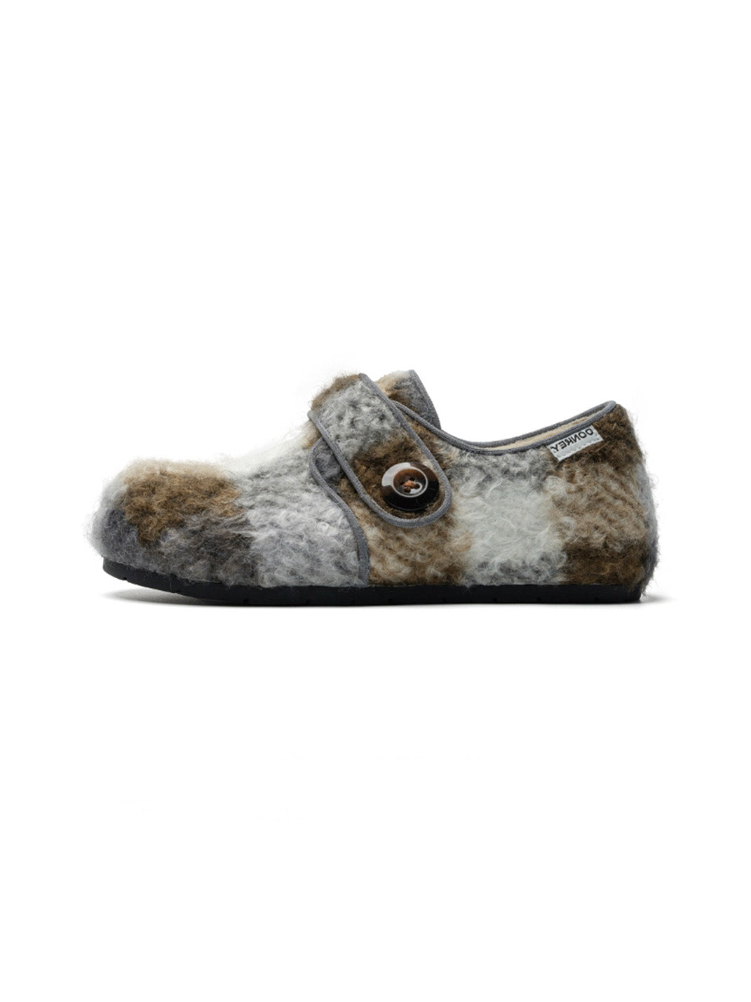 Leopard Faux-Fur Velcro Slip-On Shoes - View 3