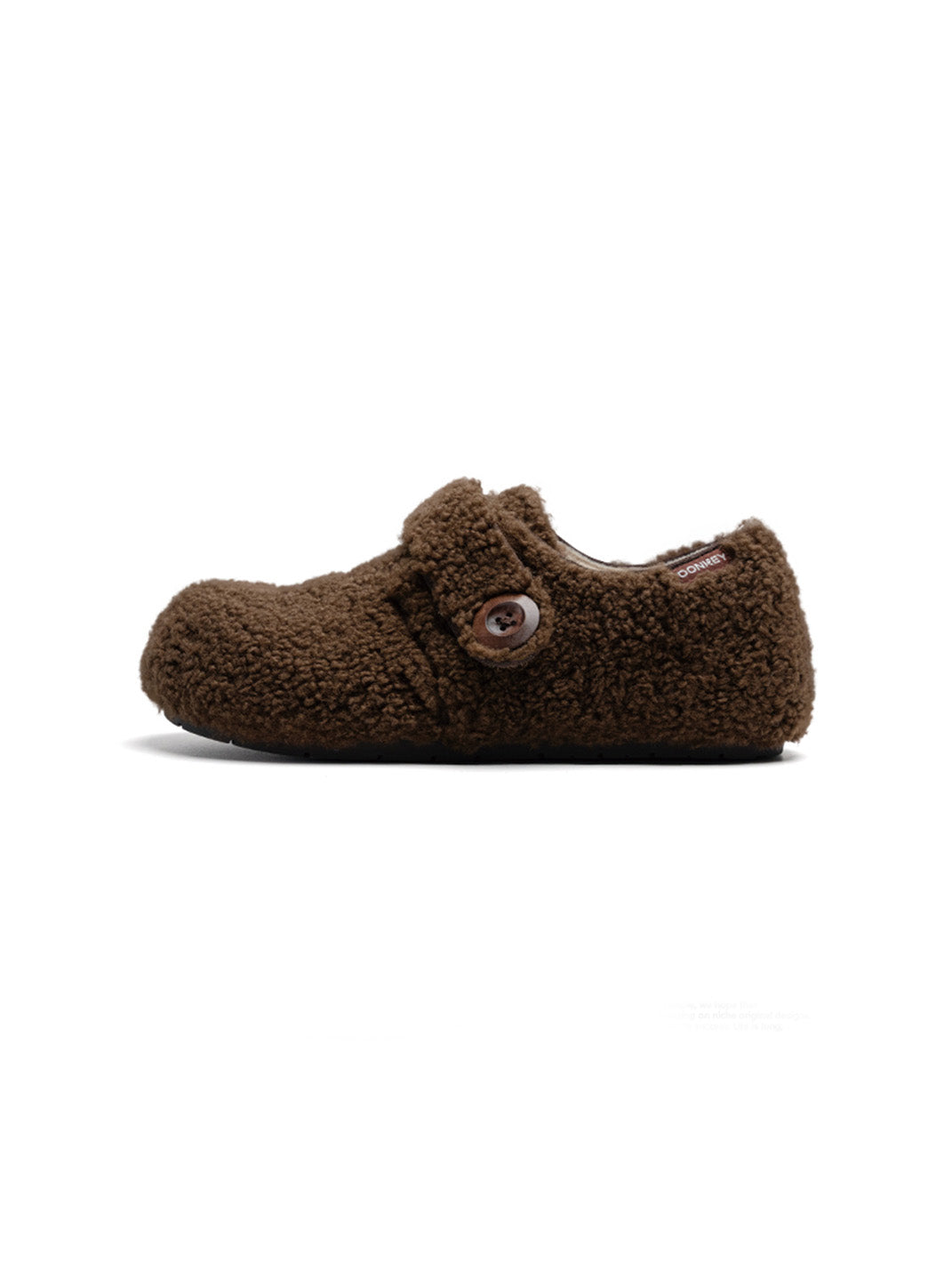 Leopard Faux-Fur Velcro Slip-On Shoes - View 4