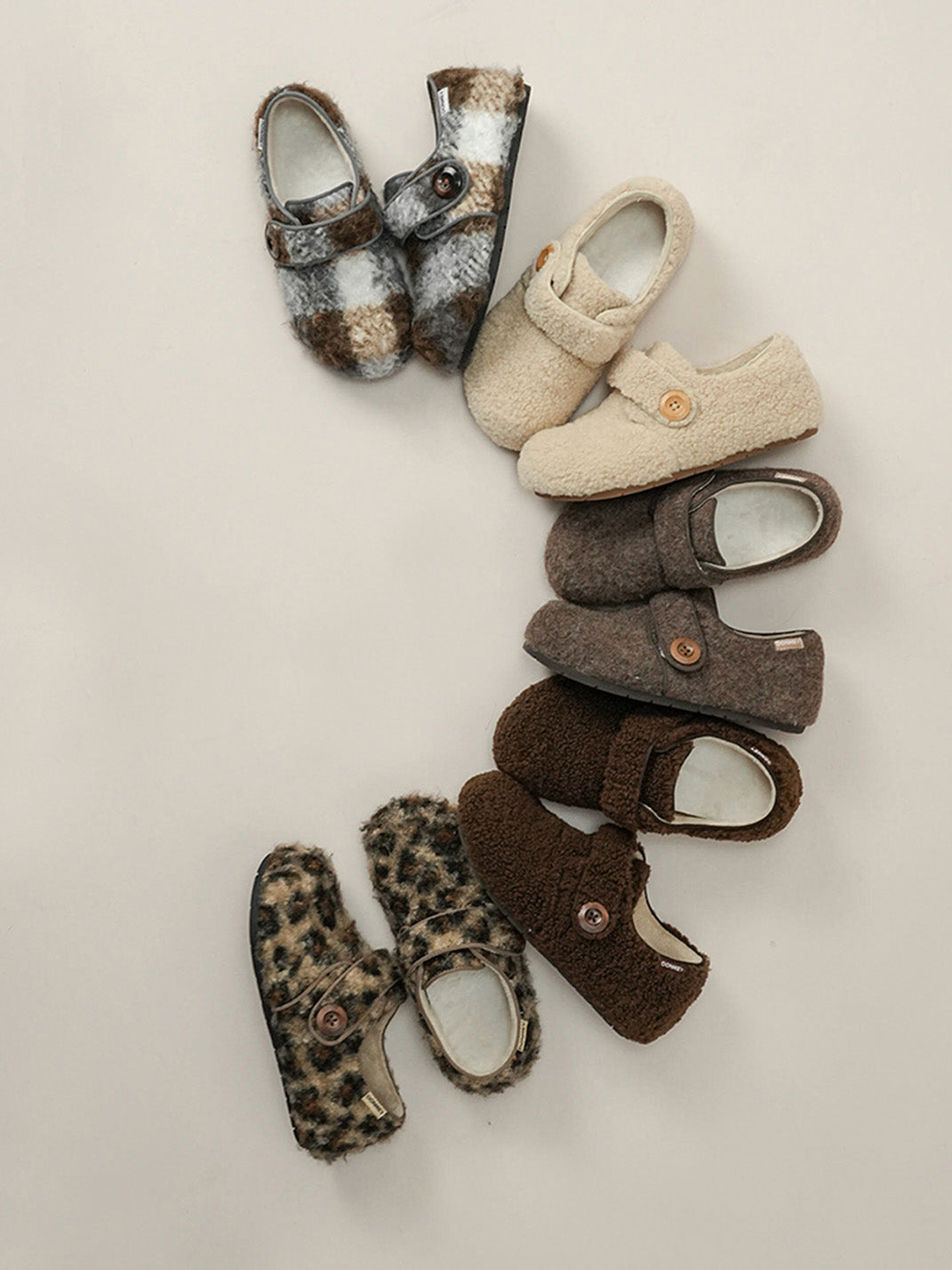 Leopard Faux-Fur Velcro Slip-On Shoes - View 8