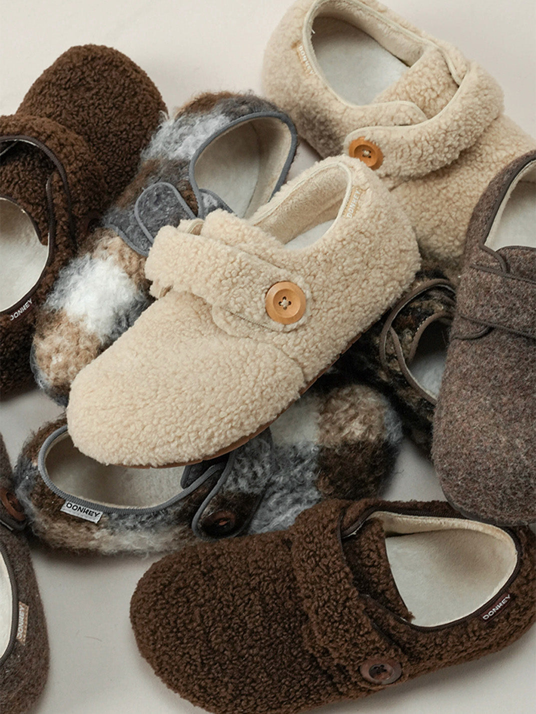 Leopard Faux-Fur Velcro Slip-On Shoes - View 9