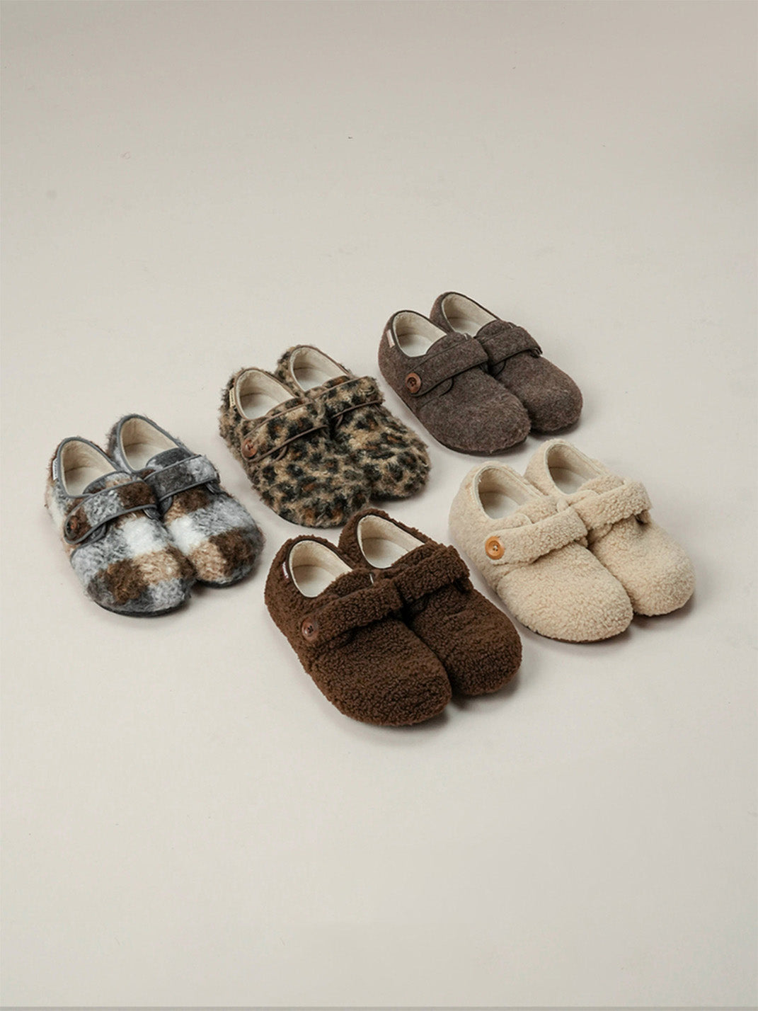 Leopard Faux-Fur Velcro Slip-On Shoes - View 14