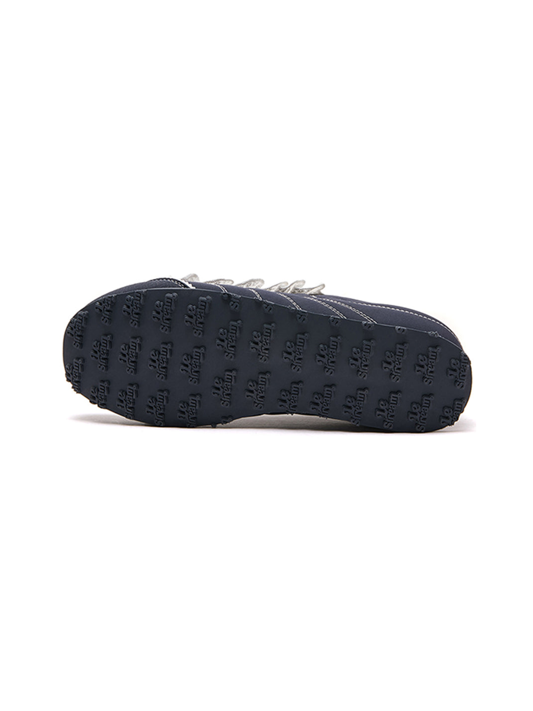 Navy Contrast-Stitch Low-Profile Trainers - View 10