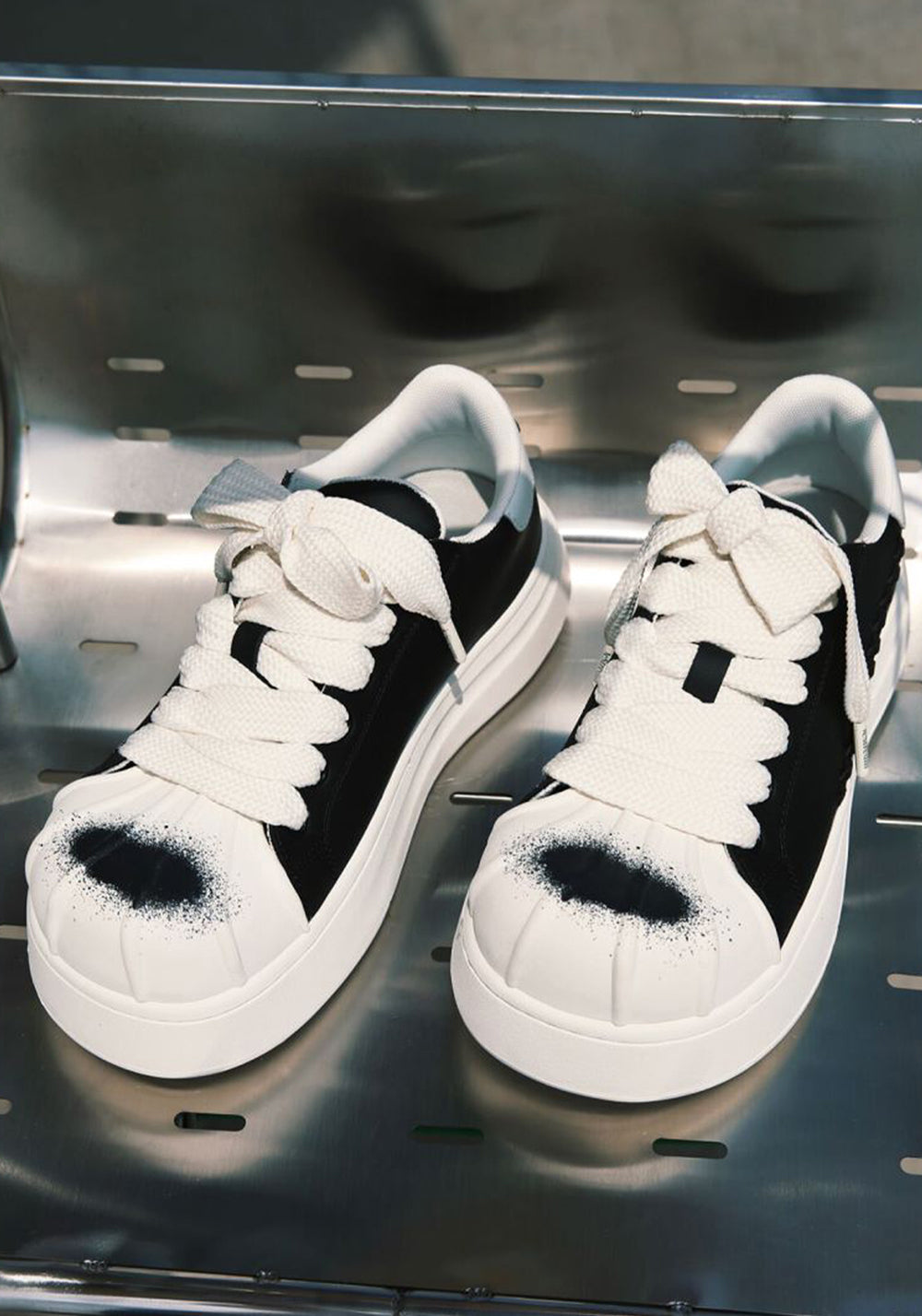 Shell-Toe Platform Derby Sneakers - View 6