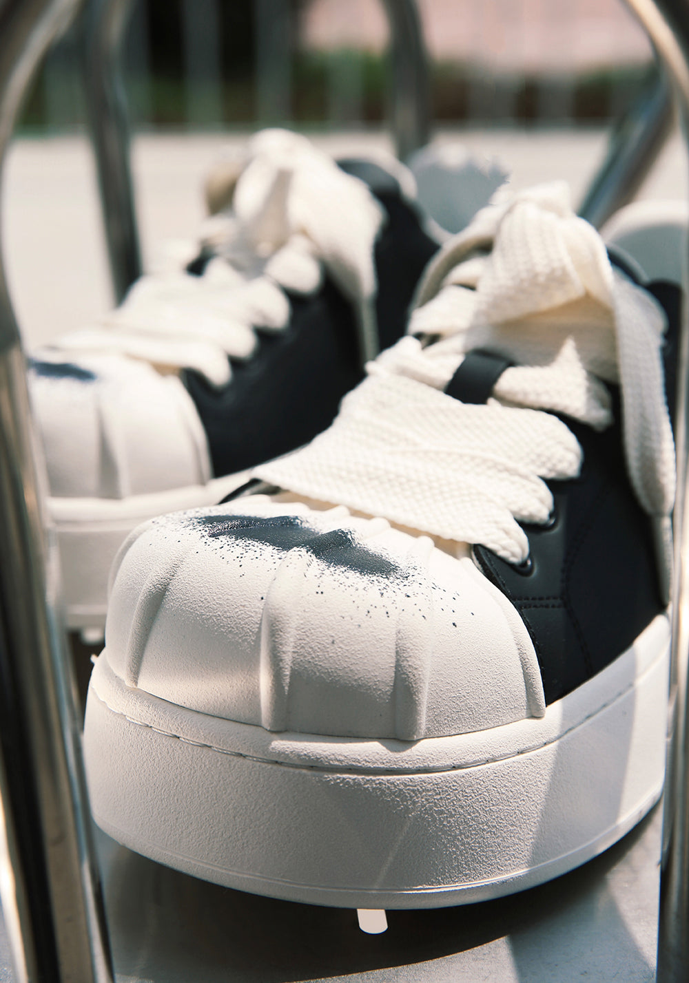 Shell-Toe Platform Derby Sneakers - View 7