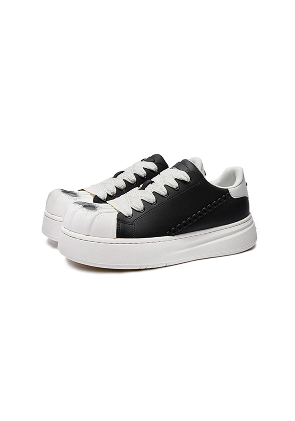Shell-Toe Platform Derby Sneakers - View 12