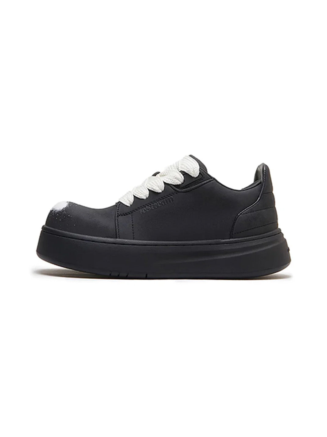 Spray-Finish Leather Platform Derby Shoes