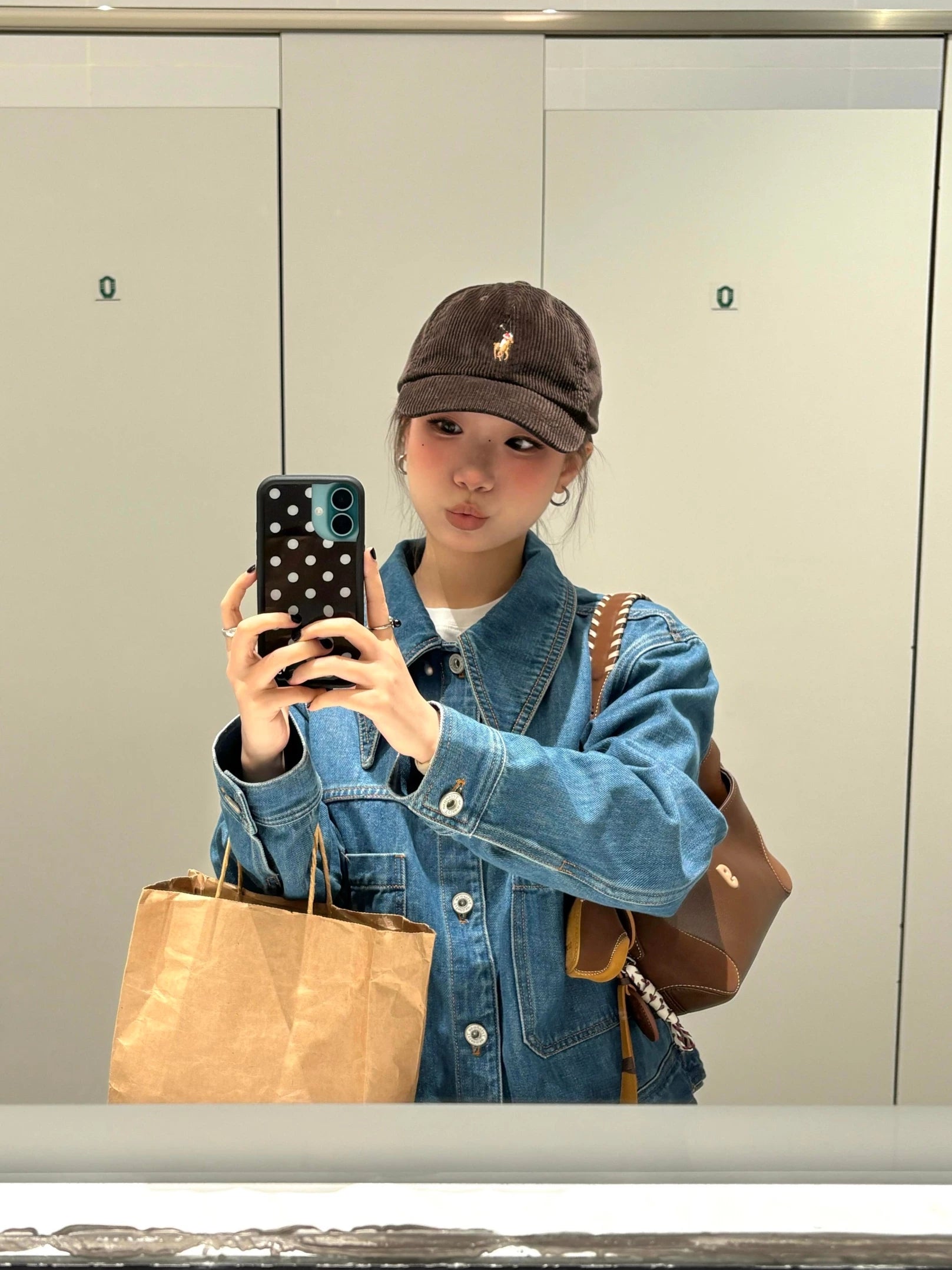 Cropped Washed Denim Jacket product view 3